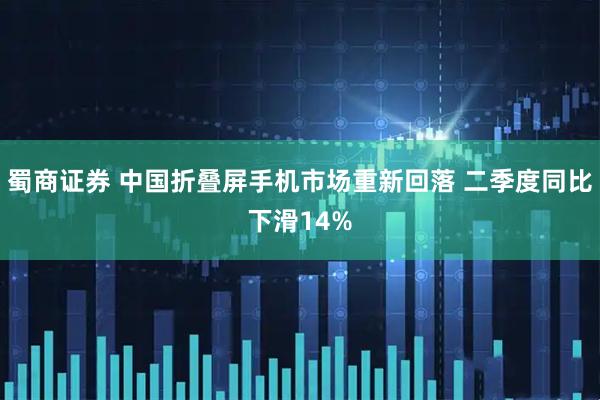 蜀商证券 中国折叠屏手机市场重新回落 二季度同比下滑14%