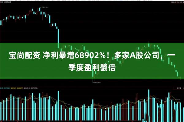 宝尚配资 净利暴增68902%！多家A股公司，一季度盈利翻倍